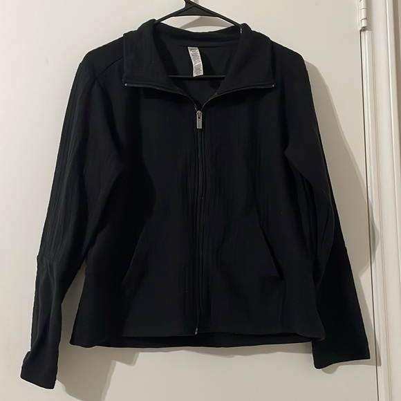 RBX Black Bomber Jacket with Zipper Closure Size M - Picture 1 of 5